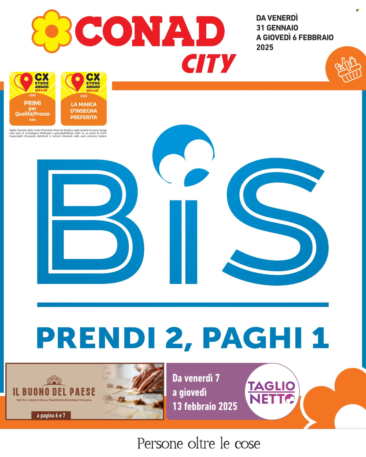Volantino Conad City - 31/1/2025 - 6/2/2025. Pagina 1