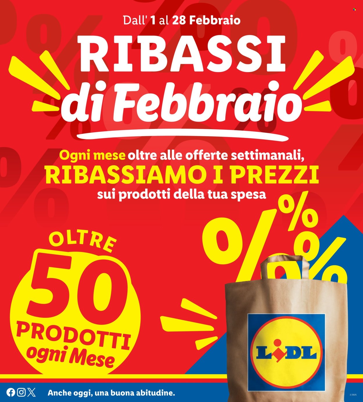 Volantino Lidl - 1/2/2025 - 28/2/2025. Pagina 1