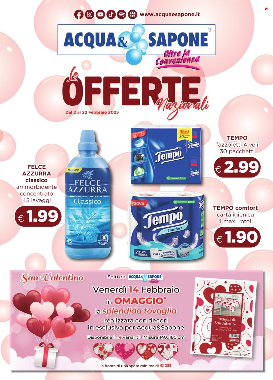 Volantino Acqua & Sapone - 2/2/2025 - 22/2/2025. Pagina 1