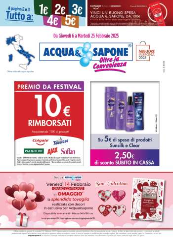 Volantino Acqua & Sapone - 6/2/2025 - 25/2/2025.