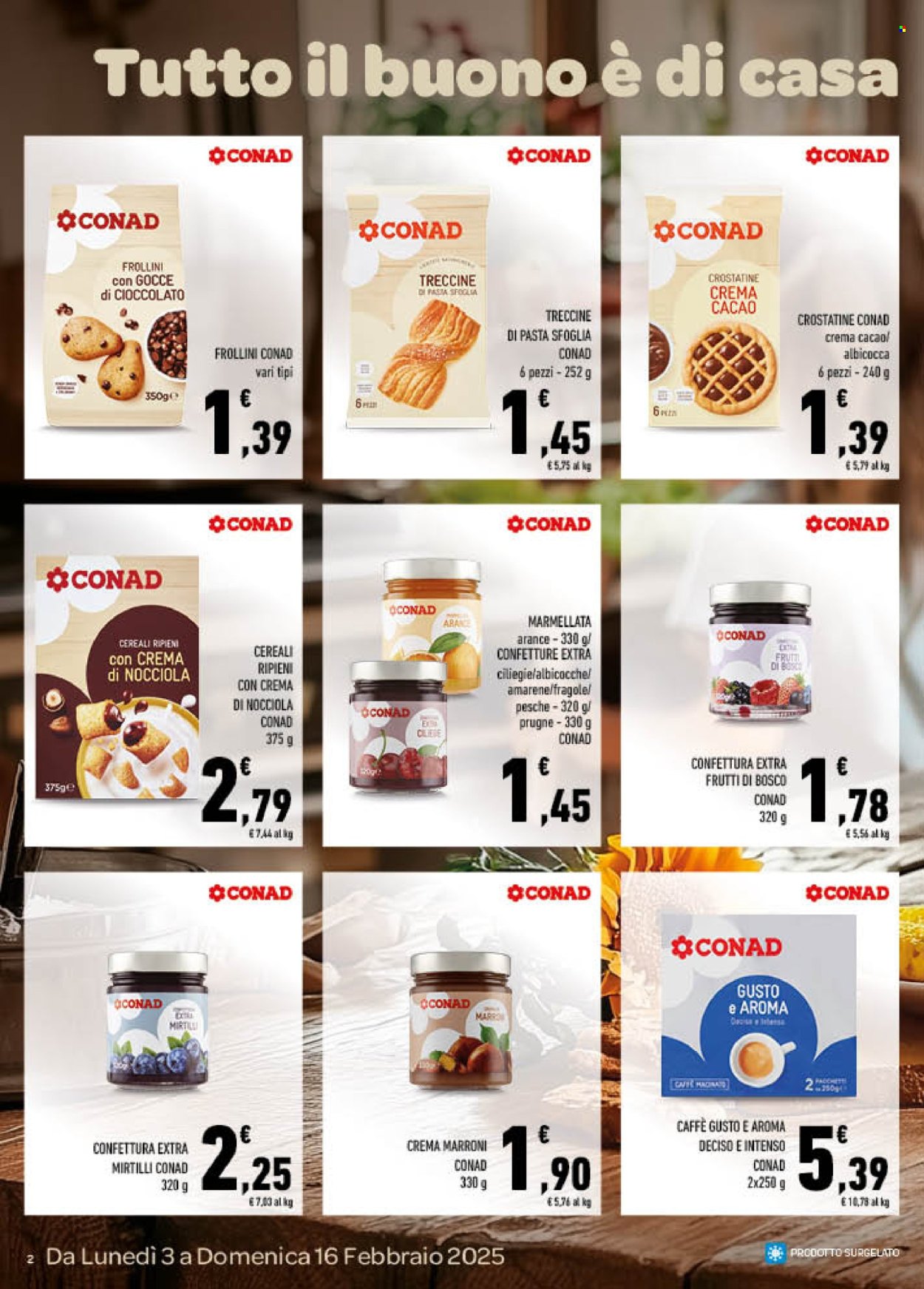 Leták Conad - 3.2.2025 - 16.2.2025. Strana 2