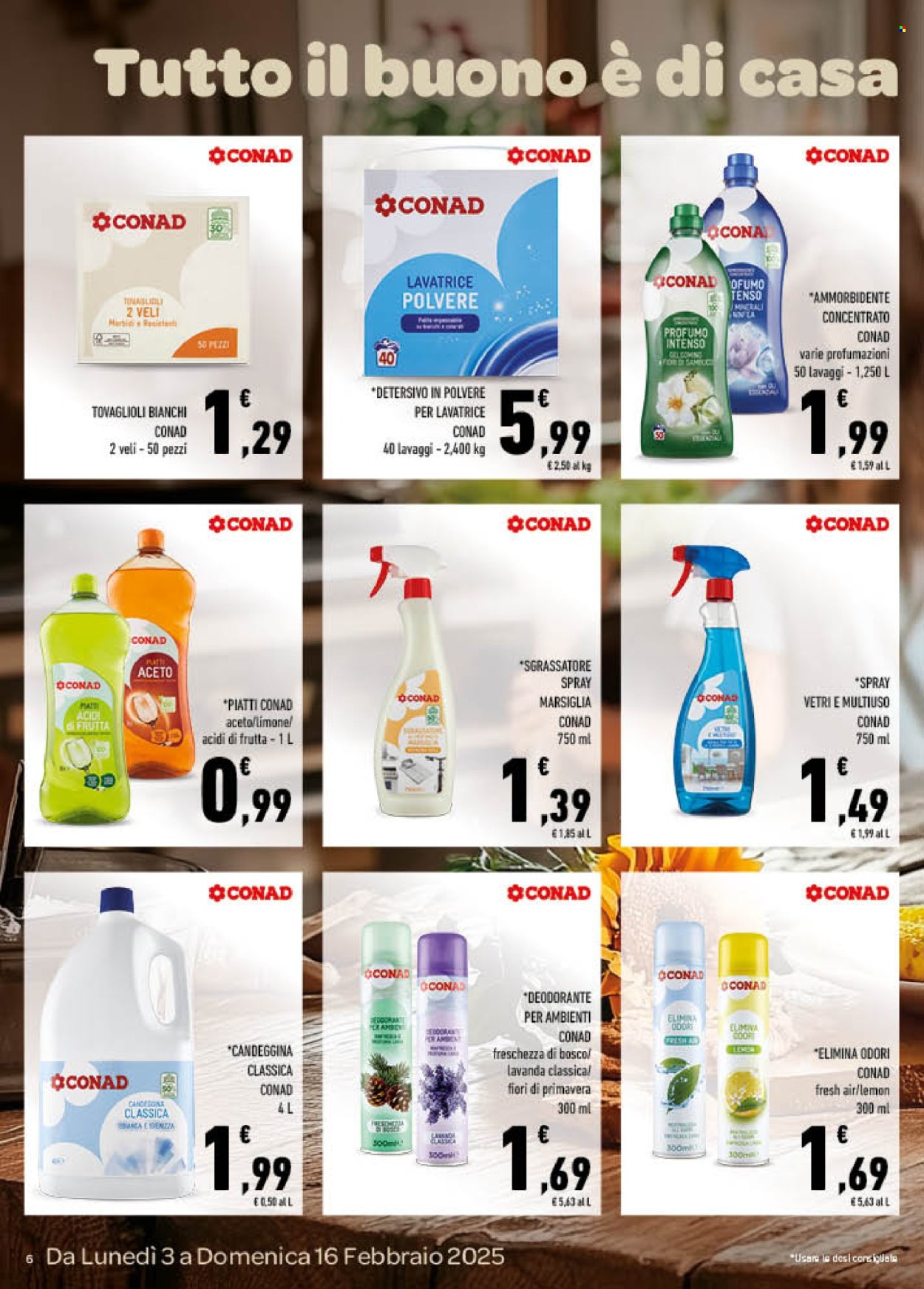 Volantino Conad - 3/2/2025 - 16/2/2025. Pagina 6