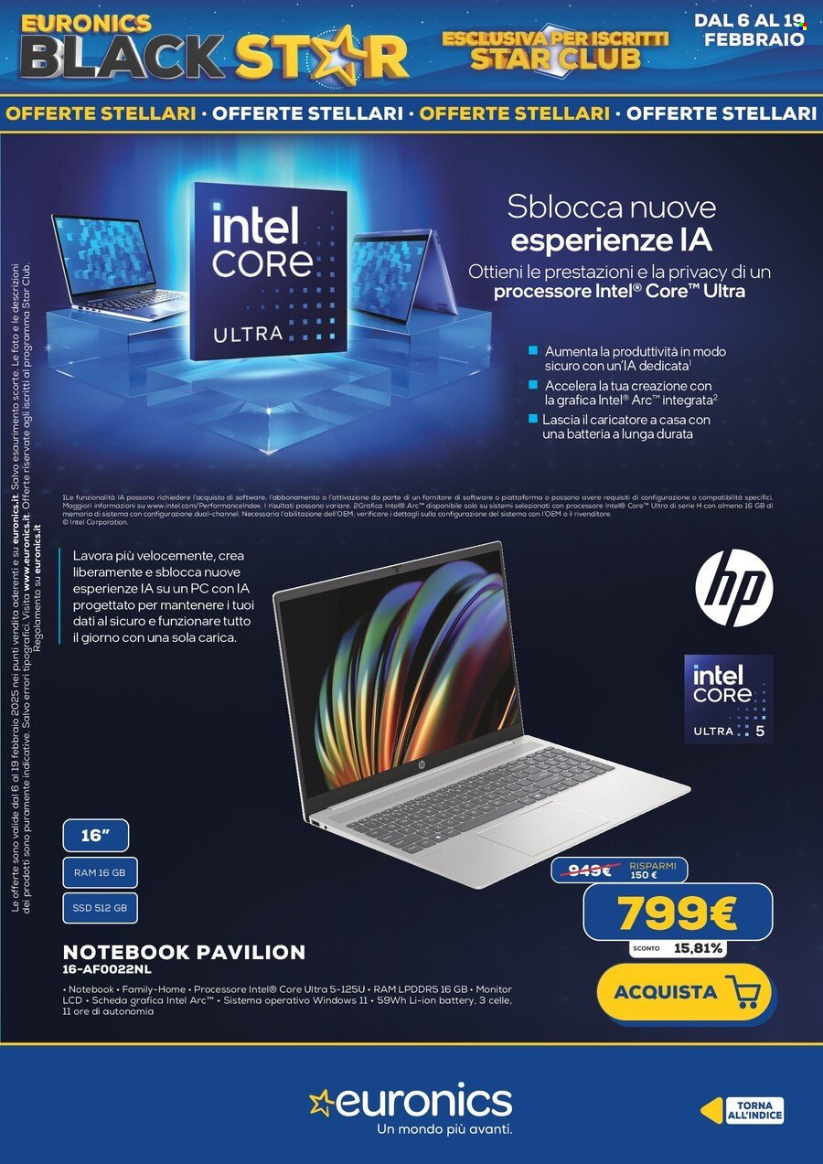 Volantino Euronics - 6/2/2025 - 19/2/2025. Pagina 14