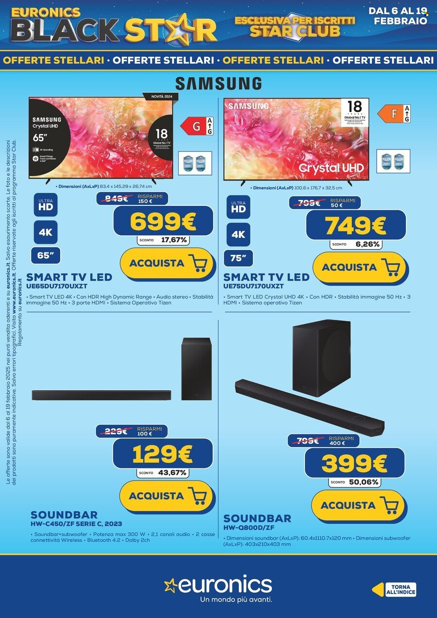 Volantino Euronics - 6/2/2025 - 19/2/2025. Pagina 33