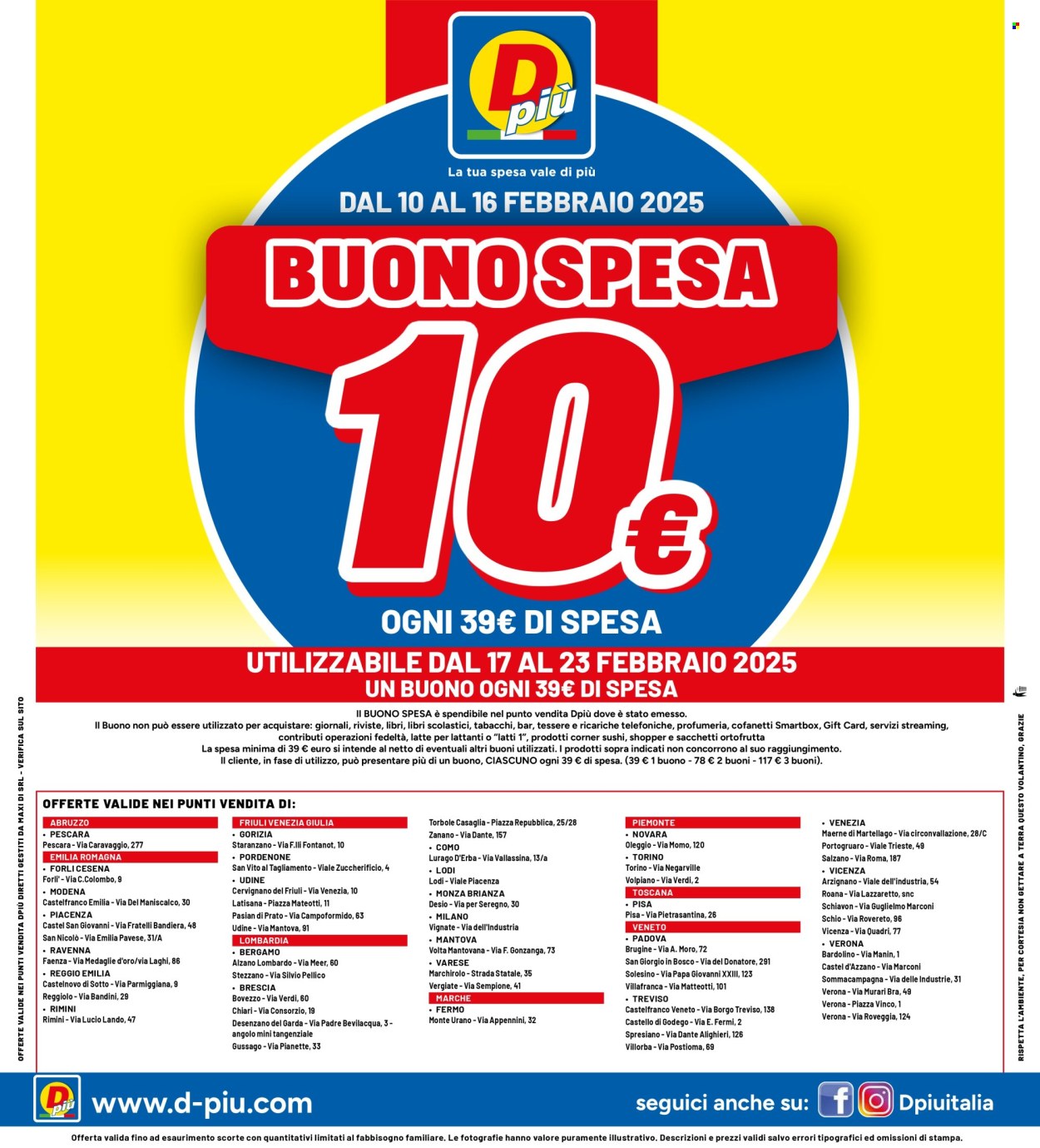 Volantino Dpiù - 10/2/2025 - 23/2/2025. Pagina 20