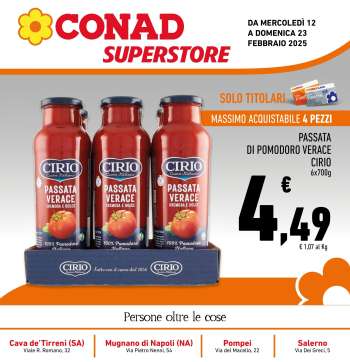 Volantino Conad Superstore - 12/2/2025 - 23/2/2025.