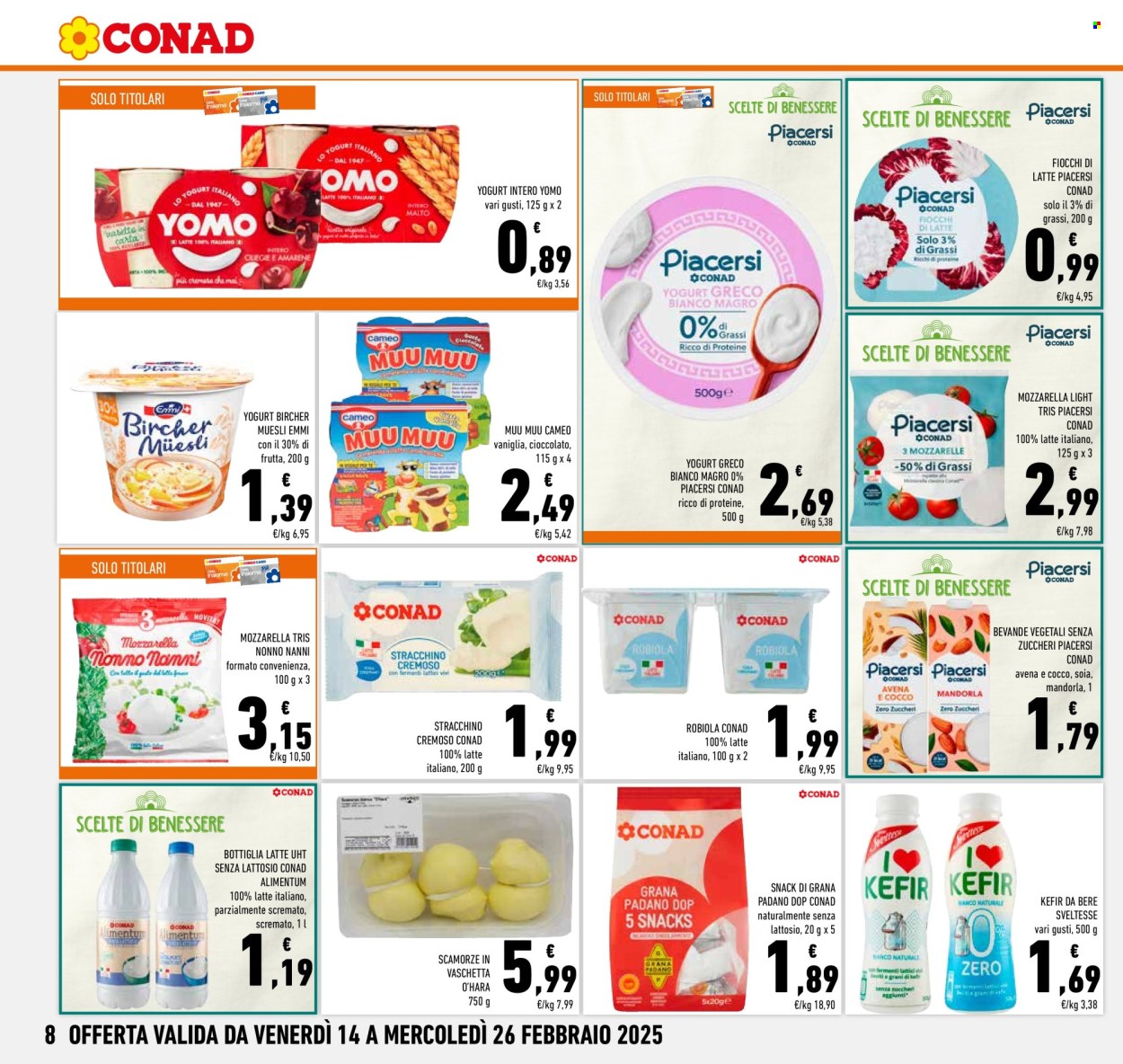Volantino Conad - 14/2/2025 - 26/2/2025. Pagina 8