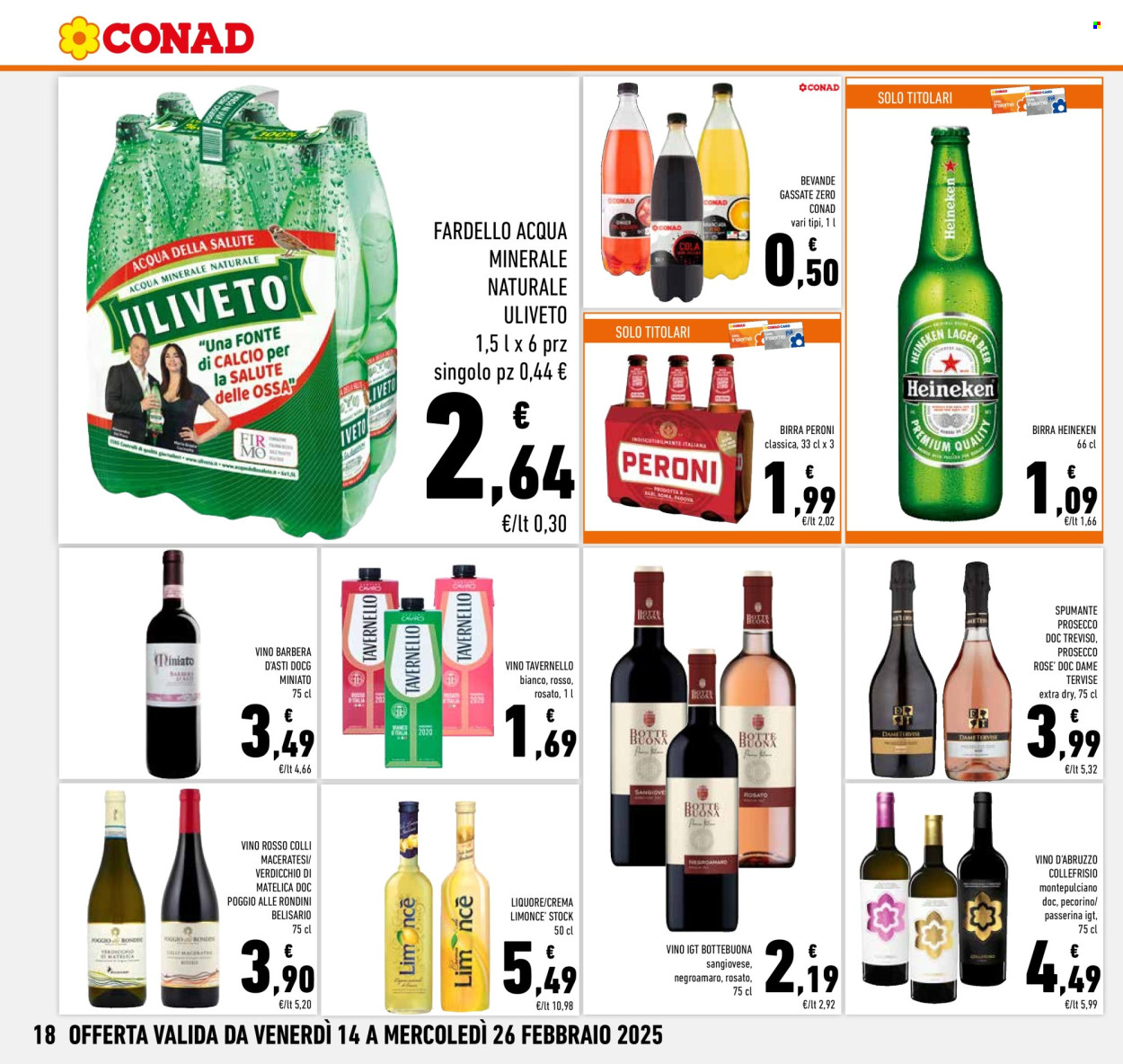 Volantino Conad - 14/2/2025 - 26/2/2025. Pagina 18