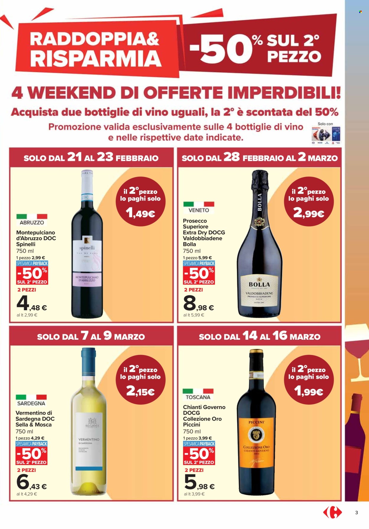 Volantino Carrefour - 17/2/2025 - 16/3/2025. Pagina 3
