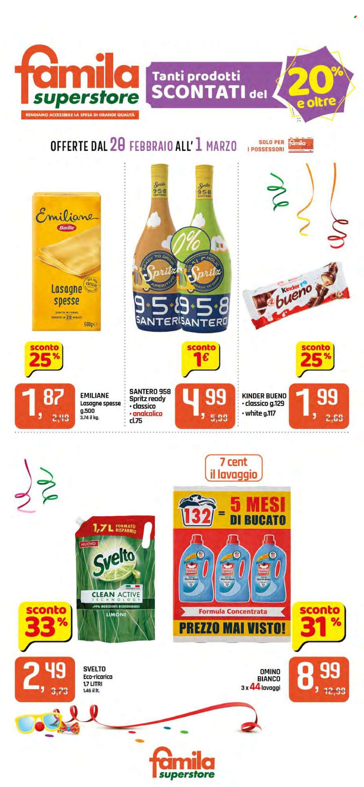 Volantino Famila - 20/2/2025 - 1/3/2025. Pagina 1