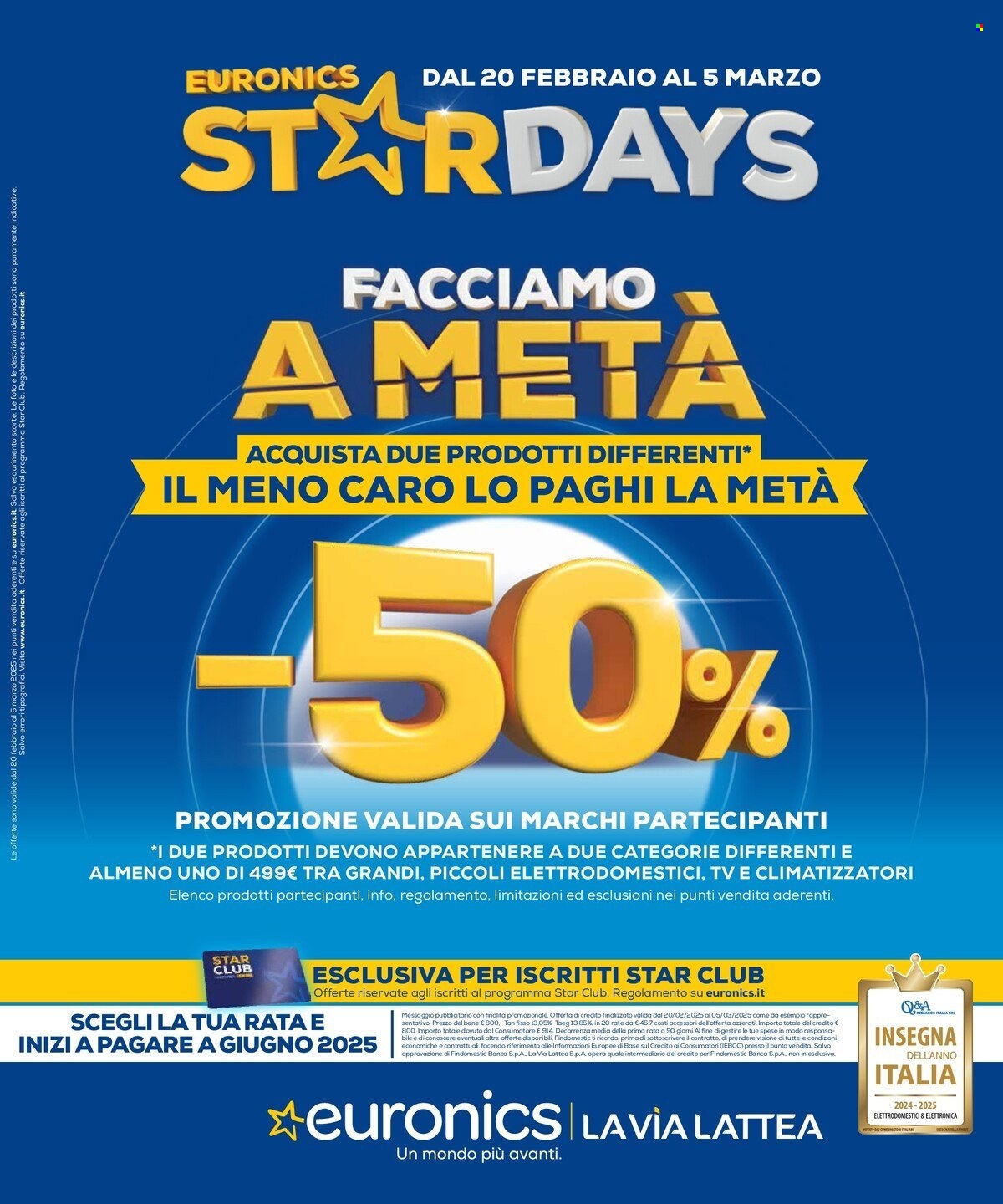 Volantino Euronics - 20/2/2025 - 5/3/2025. Pagina 1