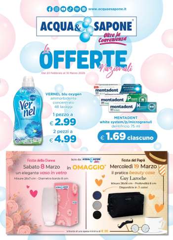 Volantino Acqua & Sapone - 23/2/2025 - 15/3/2025.
