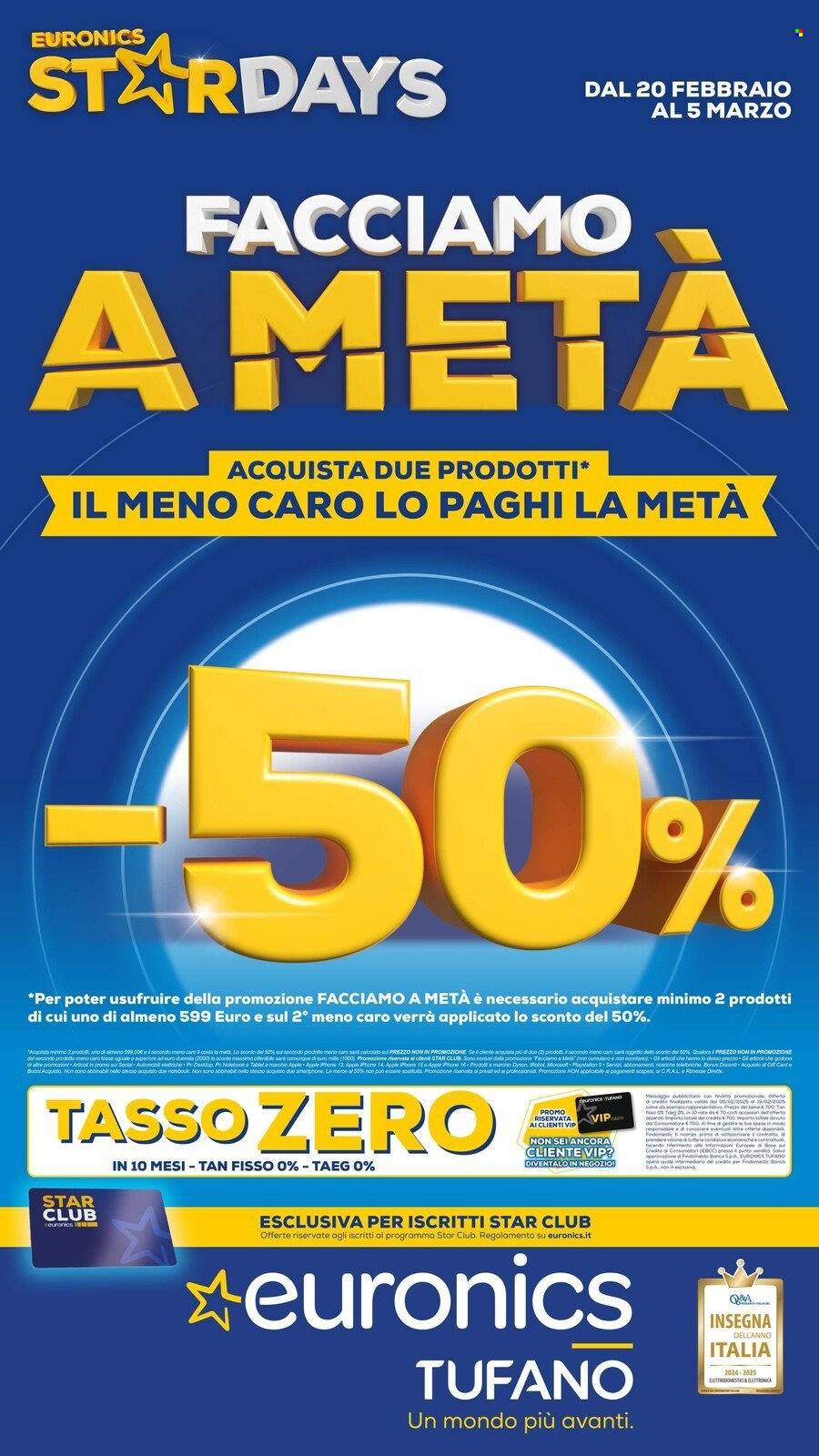 Volantino Euronics - 20/2/2025 - 5/3/2025. Pagina 1