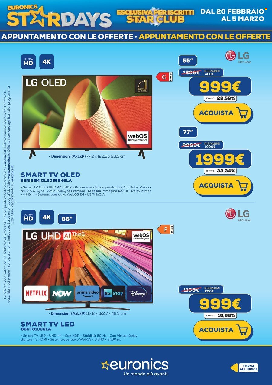 Volantino Euronics - 20/2/2025 - 5/3/2025. Pagina 6