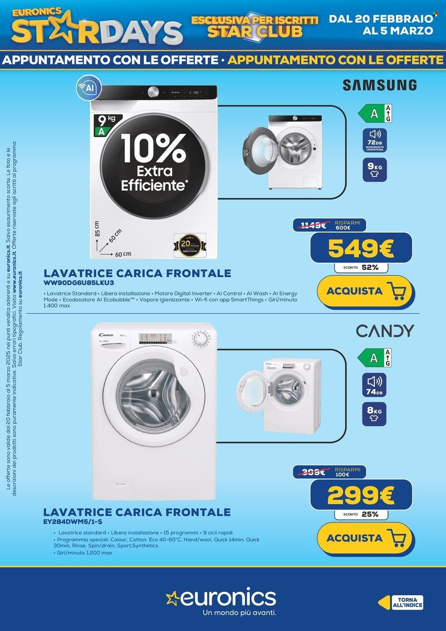 Volantino Euronics - 20/2/2025 - 5/3/2025. Pagina 14