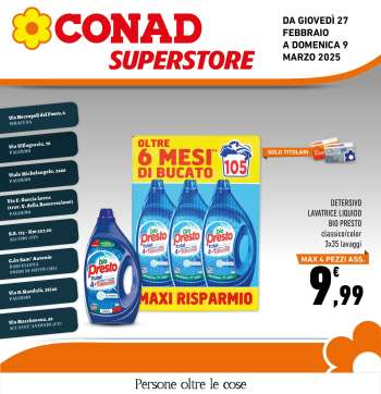 Volantino Conad Superstore - 27/2/2025 - 8/3/2025.