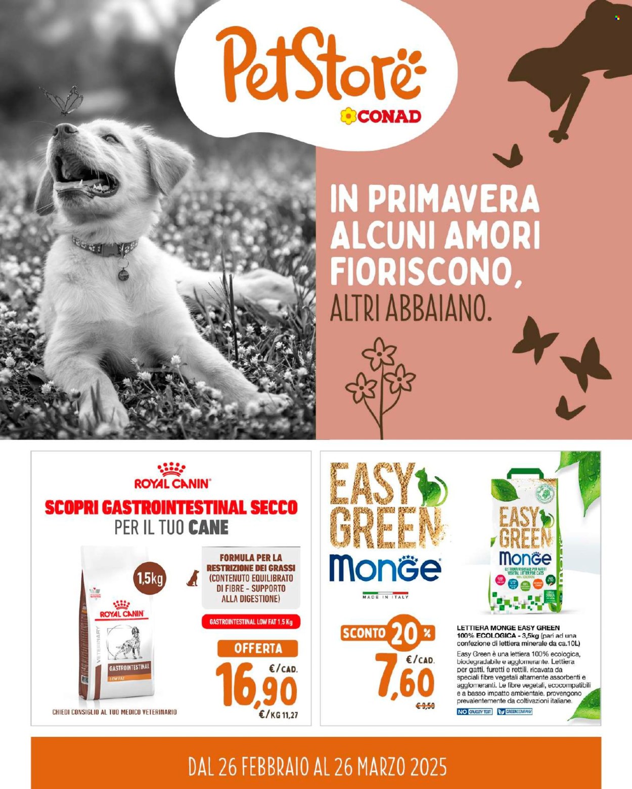 Volantino Pet Store Conad - 26/2/2025 - 26/3/2025. Pagina 1