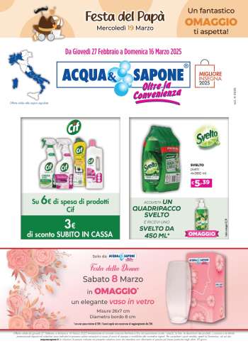 Volantino Acqua & Sapone - 27/2/2025 - 16/3/2025.