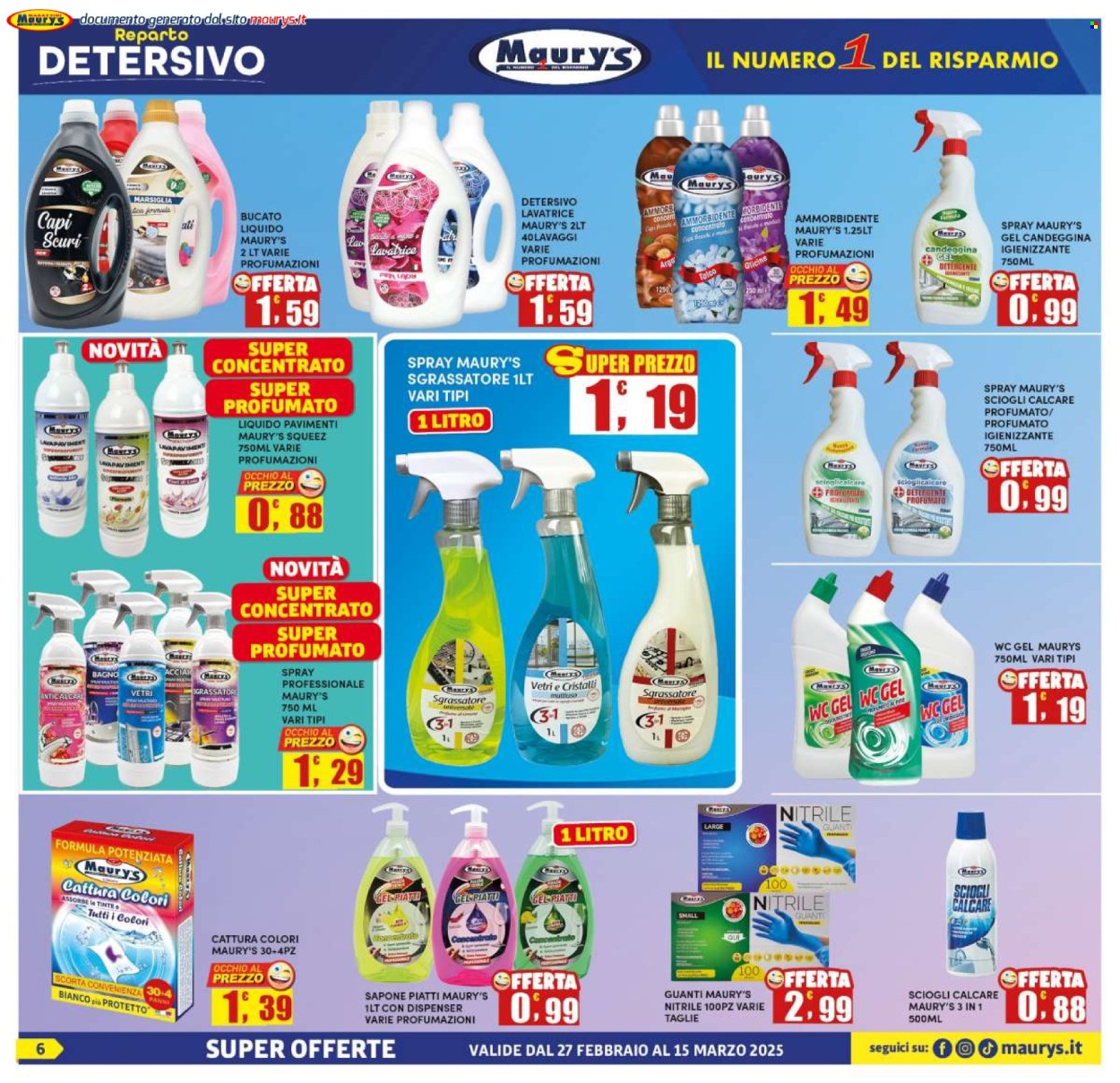 Volantino Maury's - 27/2/2025 - 15/3/2025. Pagina 6