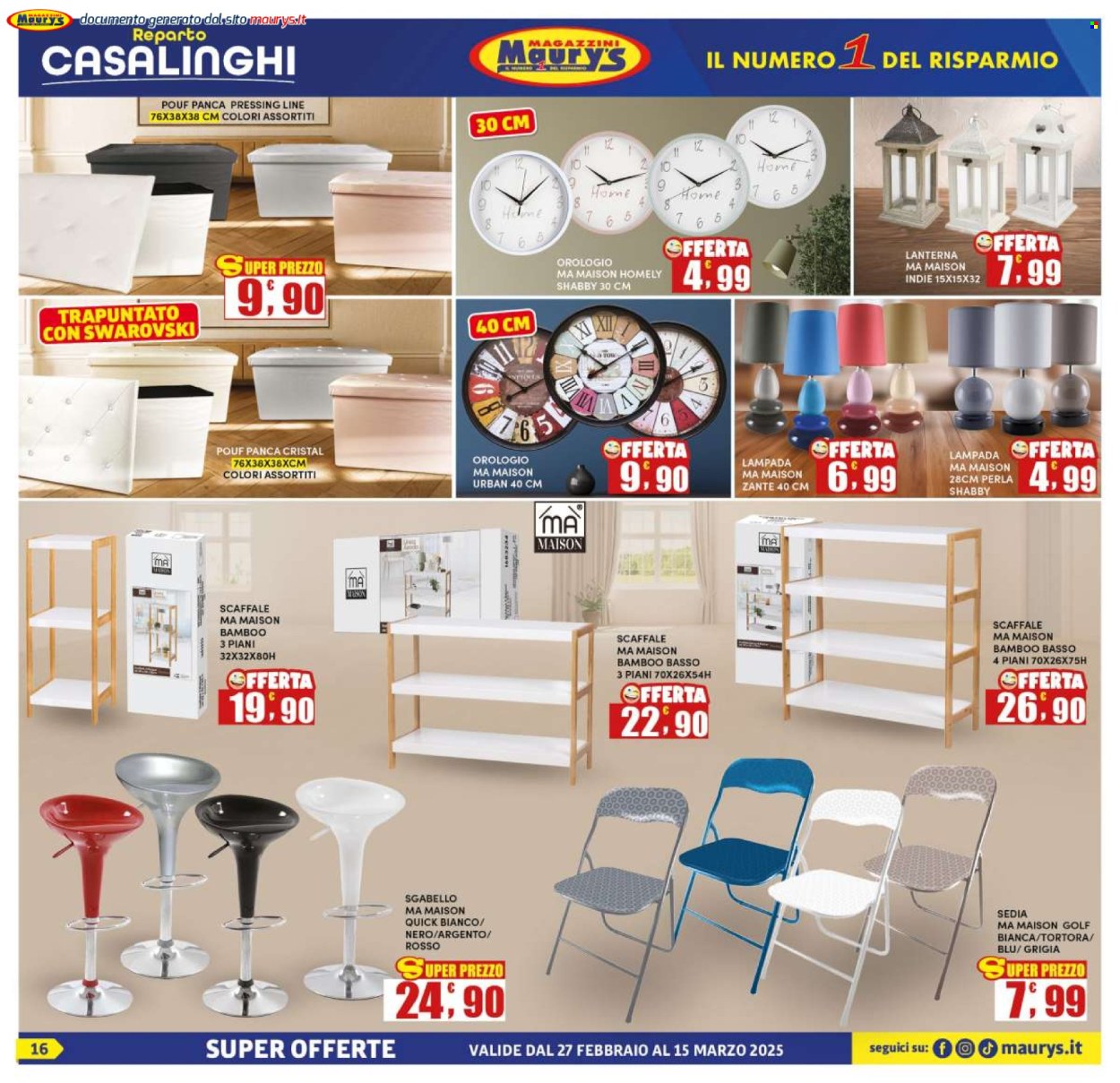 Volantino Maury's - 27/2/2025 - 15/3/2025. Pagina 16