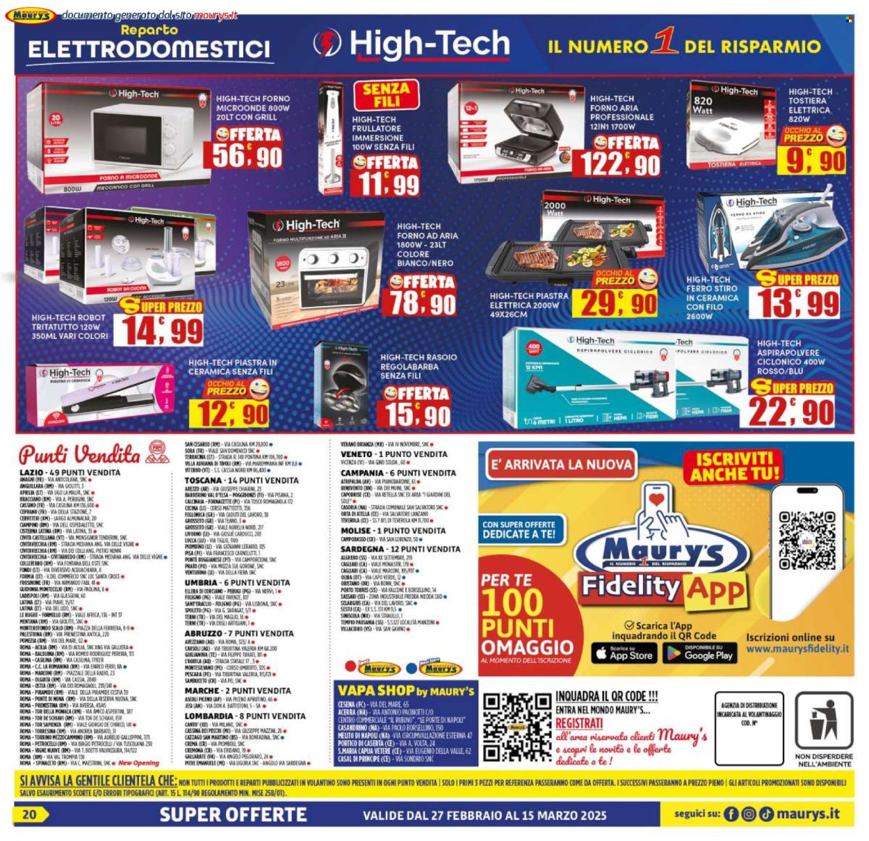 Volantino Maury's - 27/2/2025 - 15/3/2025. Pagina 20