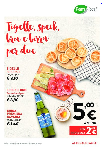 Volantino Pam local. Pagina 1