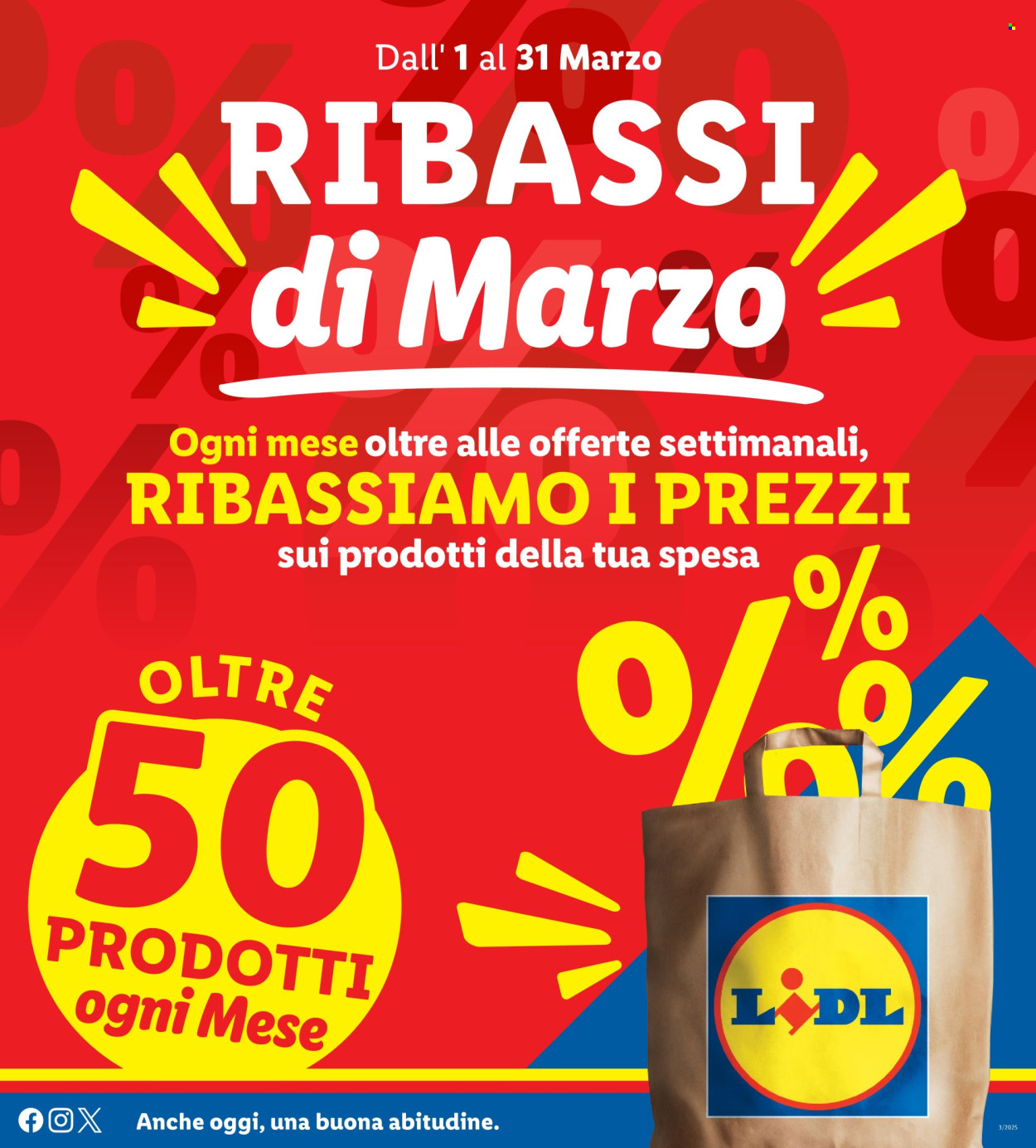 Volantino Lidl - 1/3/2025 - 31/3/2025. Pagina 1