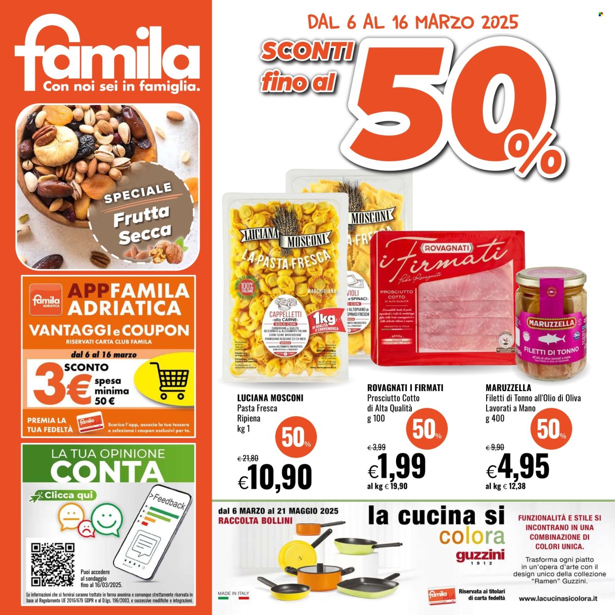 Volantino Famila - 6/3/2025 - 16/3/2025. Pagina 1