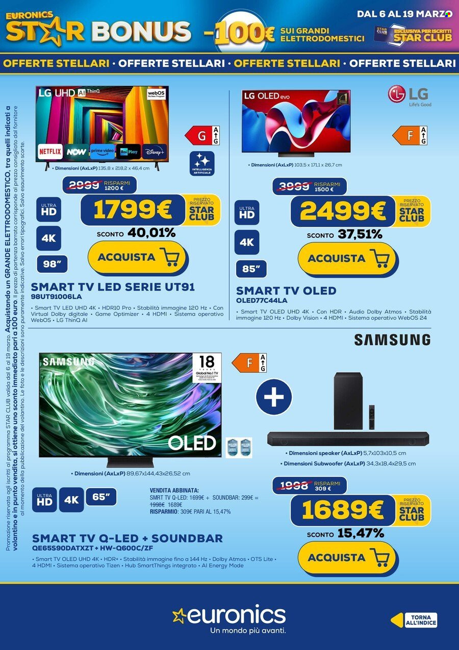 Volantino Euronics - 6/3/2025 - 19/3/2025. Pagina 16