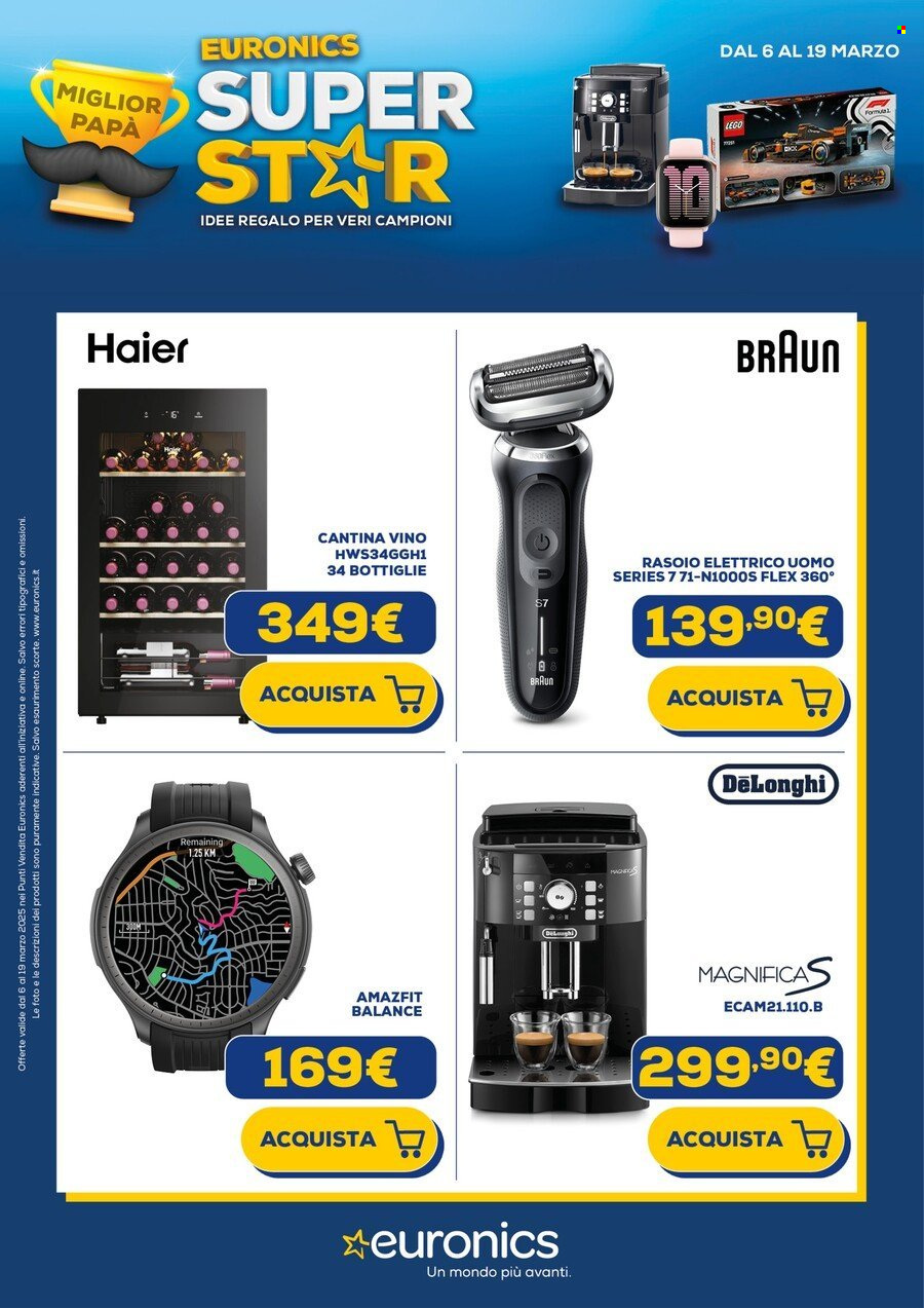 Volantino Euronics - 6/3/2025 - 19/3/2025. Pagina 1