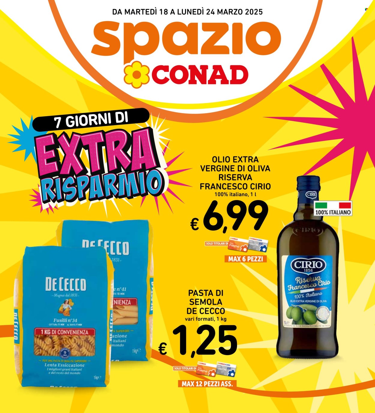 Volantino Spazio Conad - 18/3/2025 - 24/3/2025. Pagina 1