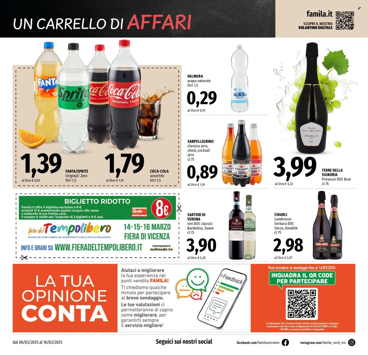 Volantino Famila - 6/3/2025 - 16/3/2025. Pagina 16