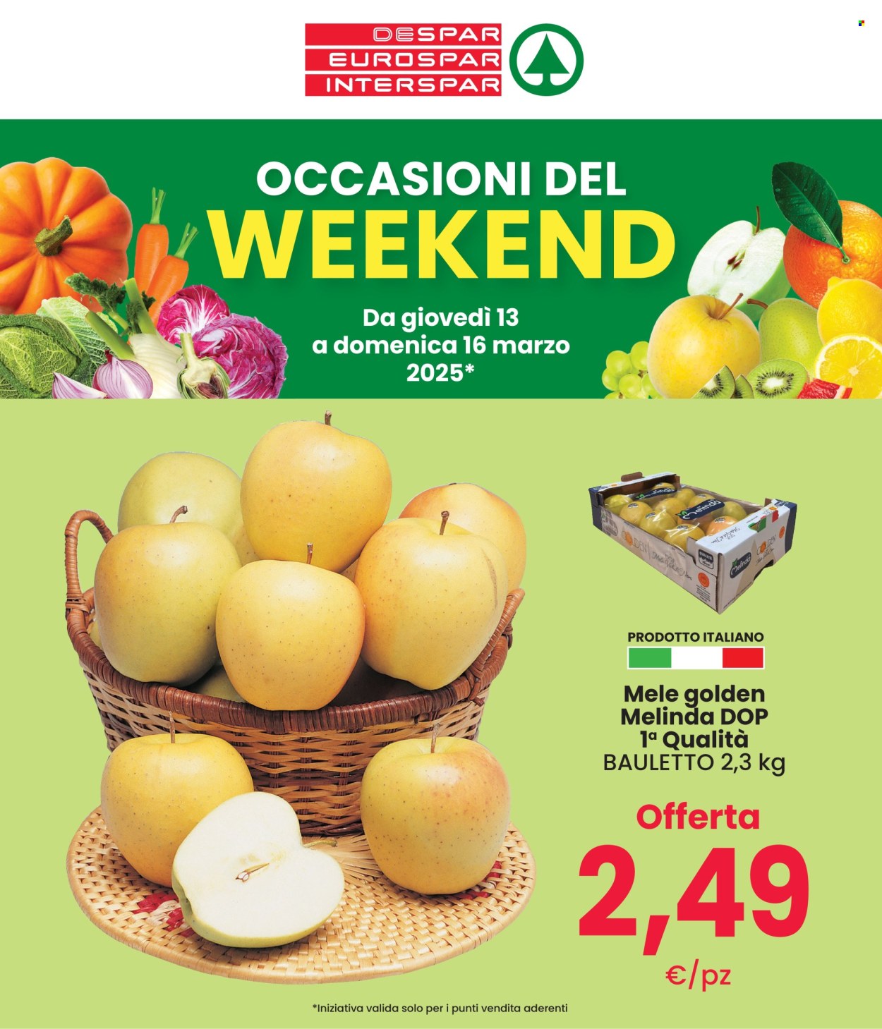 Volantino Eurospar - 13/3/2025 - 16/3/2025. Pagina 1