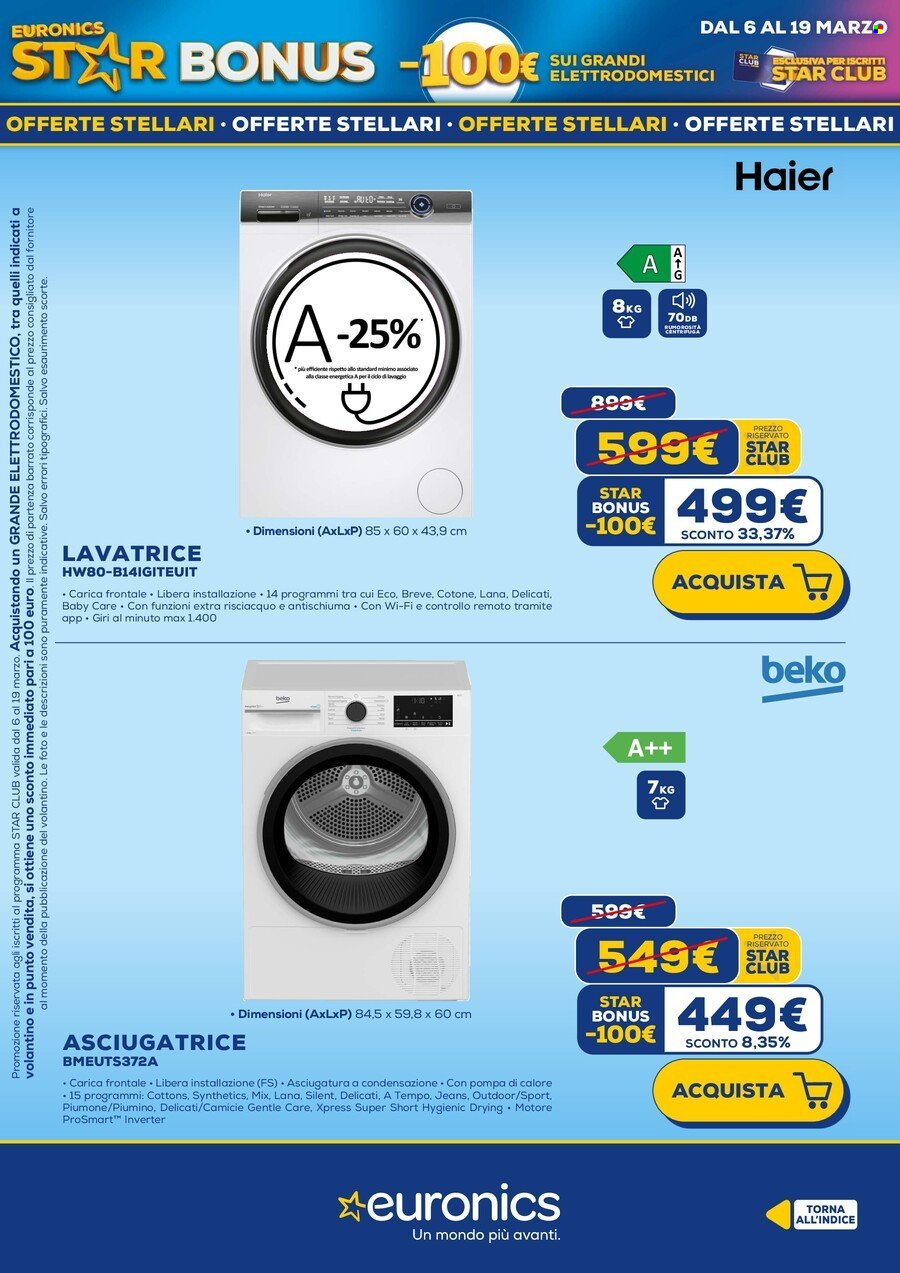Volantino Euronics - 6/3/2025 - 19/3/2025. Pagina 5