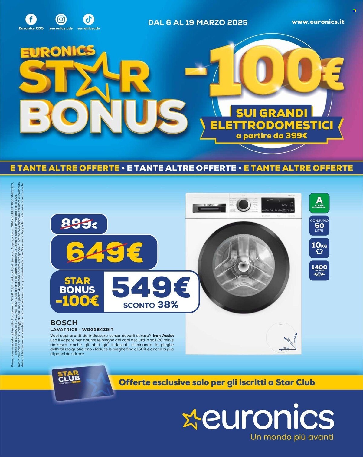 Volantino Euronics - 6/3/2025 - 19/3/2025. Pagina 1