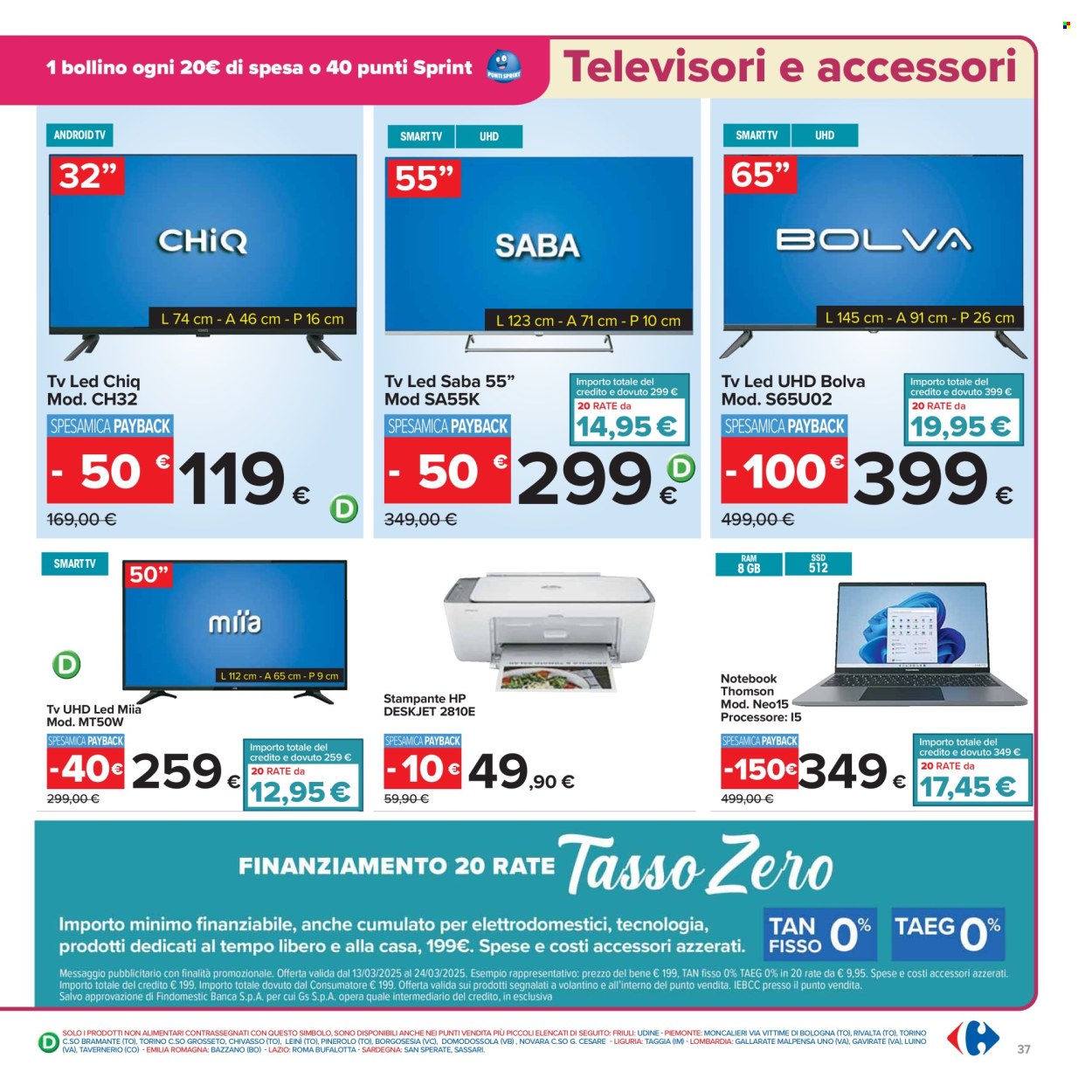 Volantino Carrefour - 13/3/2025 - 24/3/2025. Pagina 37