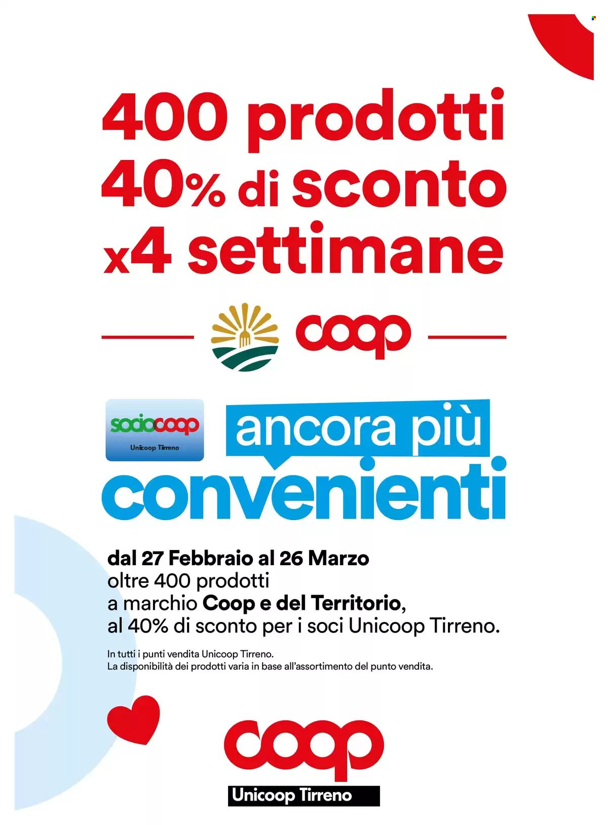 Volantino Coop - 27/2/2025 - 26/3/2025. Pagina 1