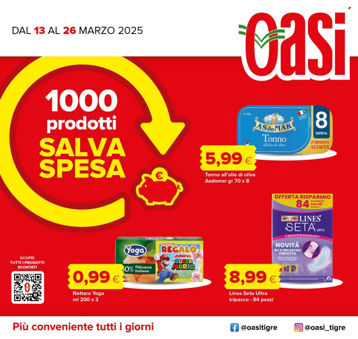 Volantino Oasi - 13/3/2025 - 26/3/2025. Pagina 1