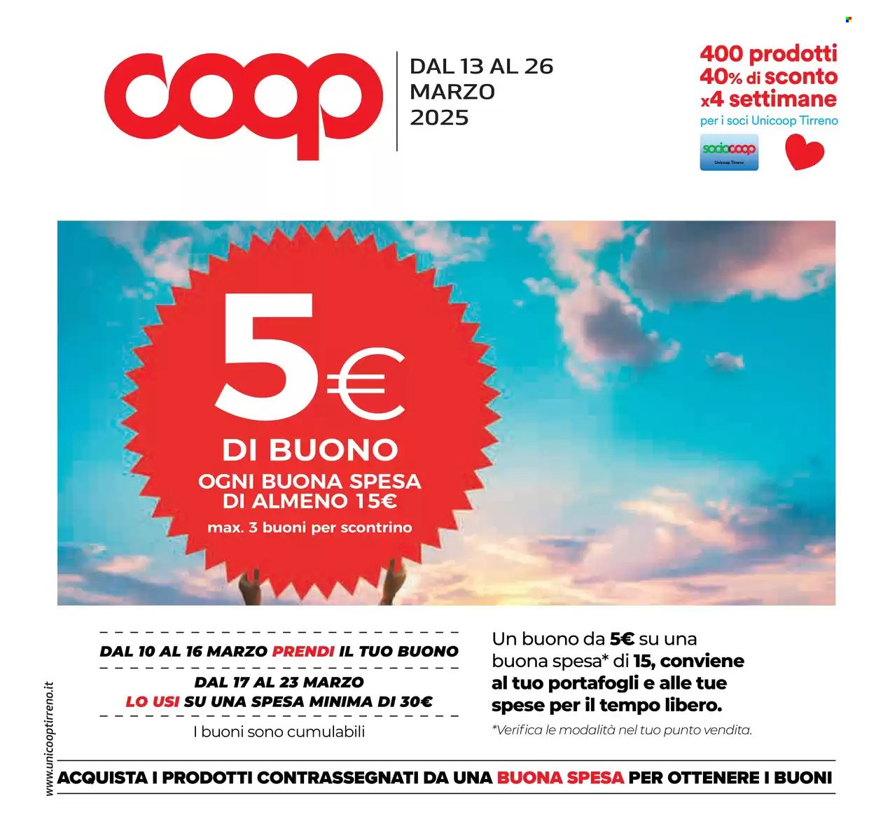 Volantino Coop - 13/3/2025 - 26/3/2025. Pagina 1