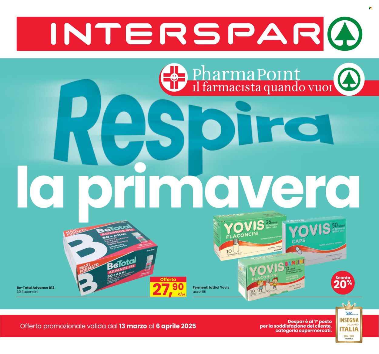 Volantino Interspar - 13/3/2025 - 6/4/2025. Pagina 1