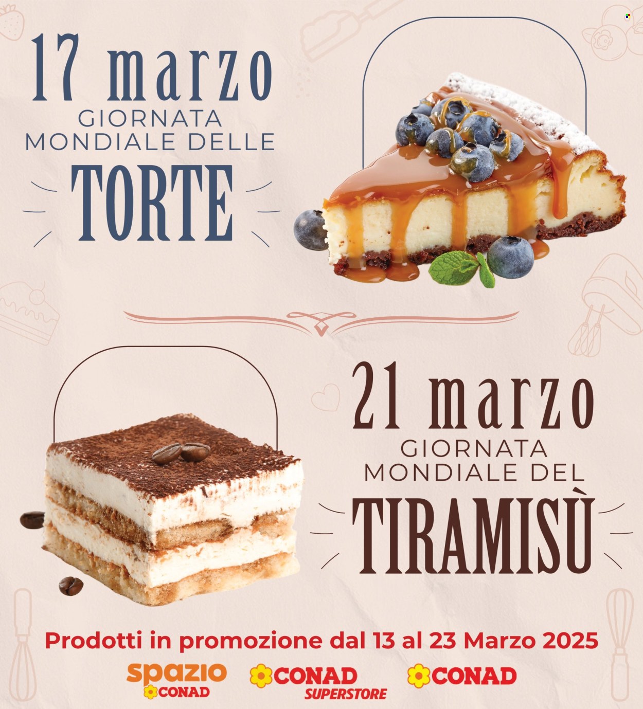 Volantino Conad - 13/3/2025 - 23/3/2025. Pagina 1