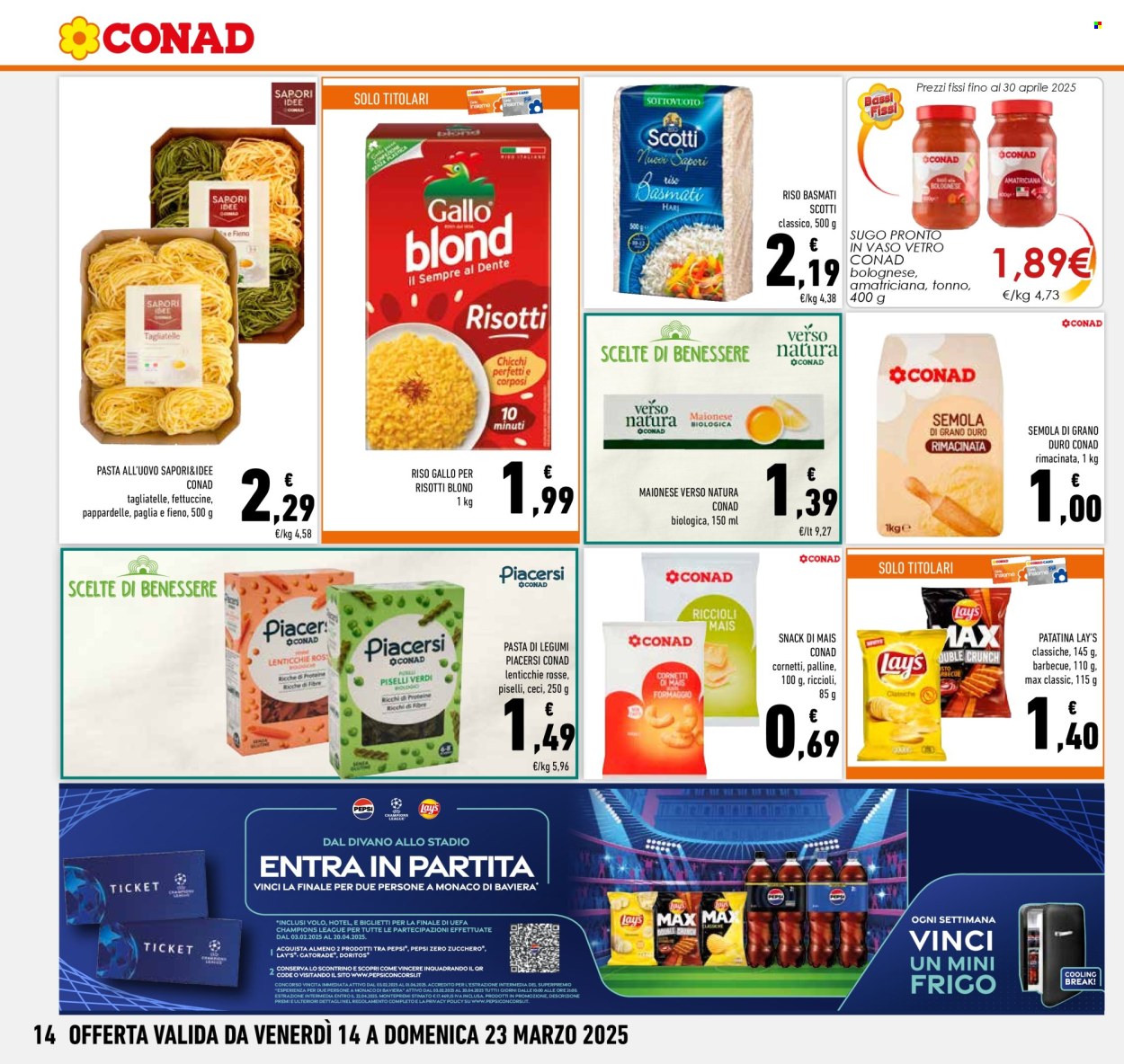 Volantino Conad - 14/3/2025 - 23/3/2025. Pagina 14