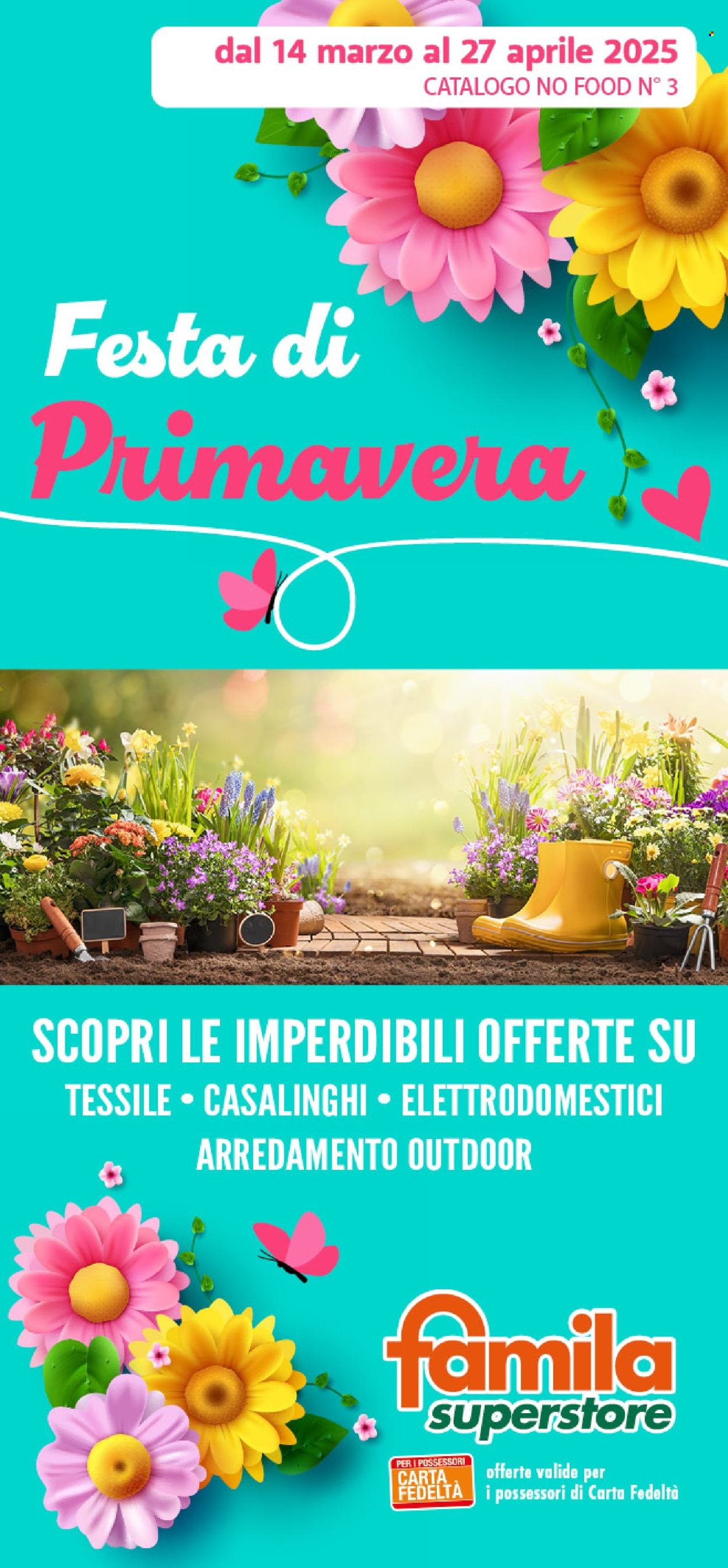 Volantino Famila - 14/3/2025 - 27/4/2025. Pagina 1