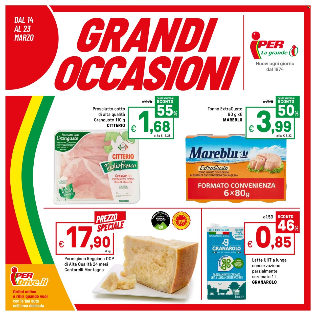 Volantino Iper, La grande i - 14/3/2025 - 23/3/2025. Pagina 1