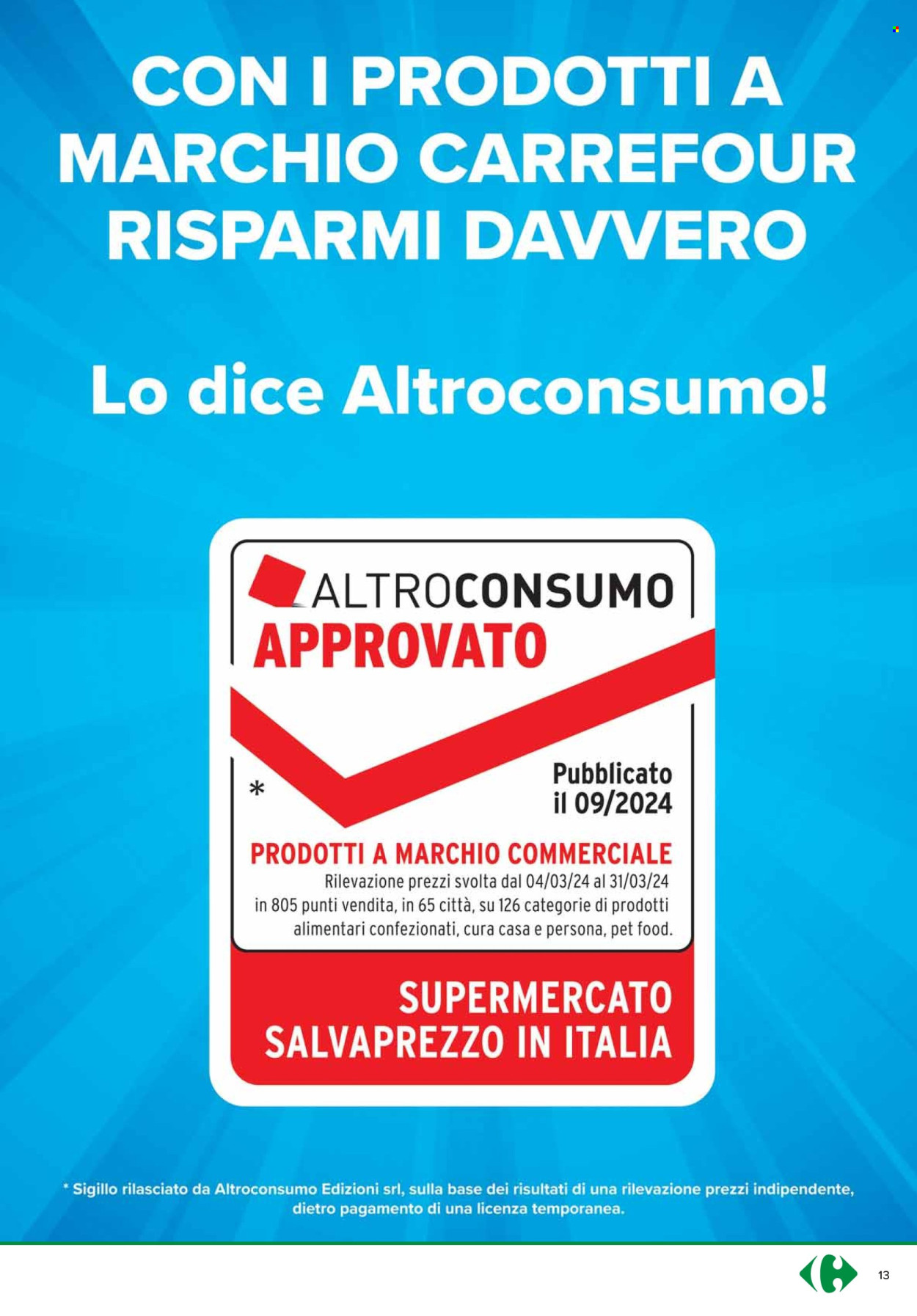 Volantino Carrefour - 18/3/2025 - 1/4/2025. Pagina 13