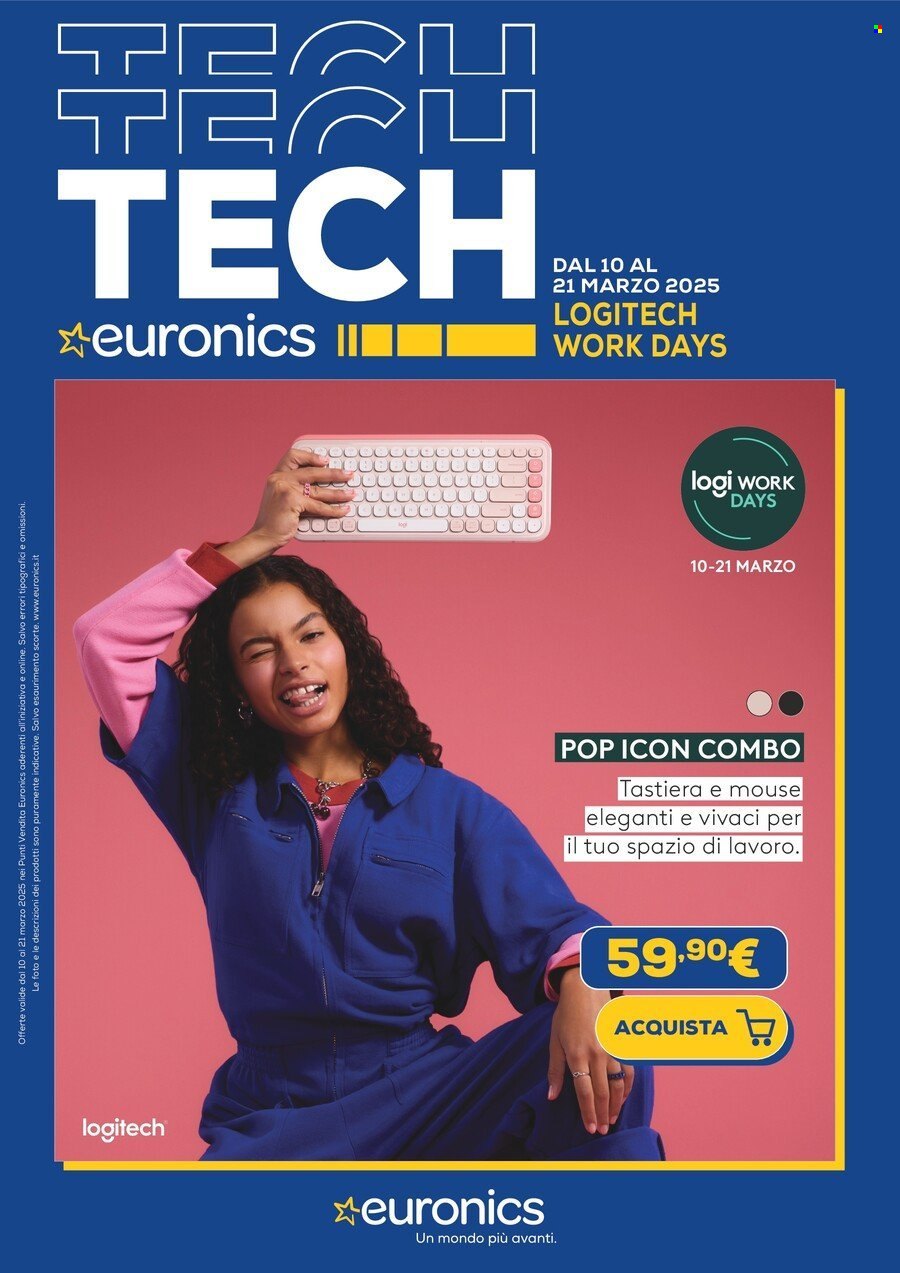 Volantino Euronics - 11/3/2025 - 21/3/2025. Pagina 1