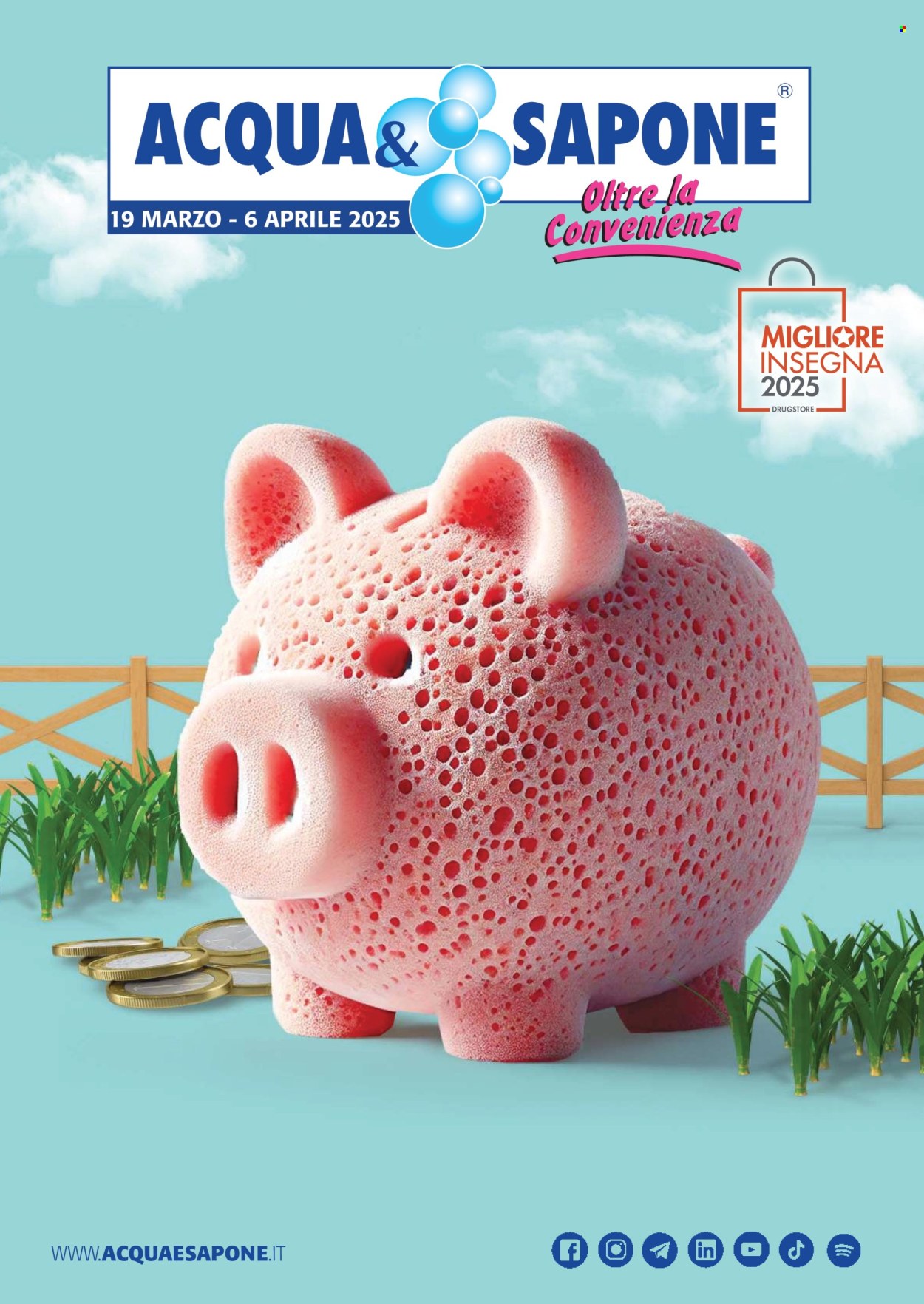Volantino Acqua & Sapone - 19/3/2025 - 6/4/2025. Pagina 1