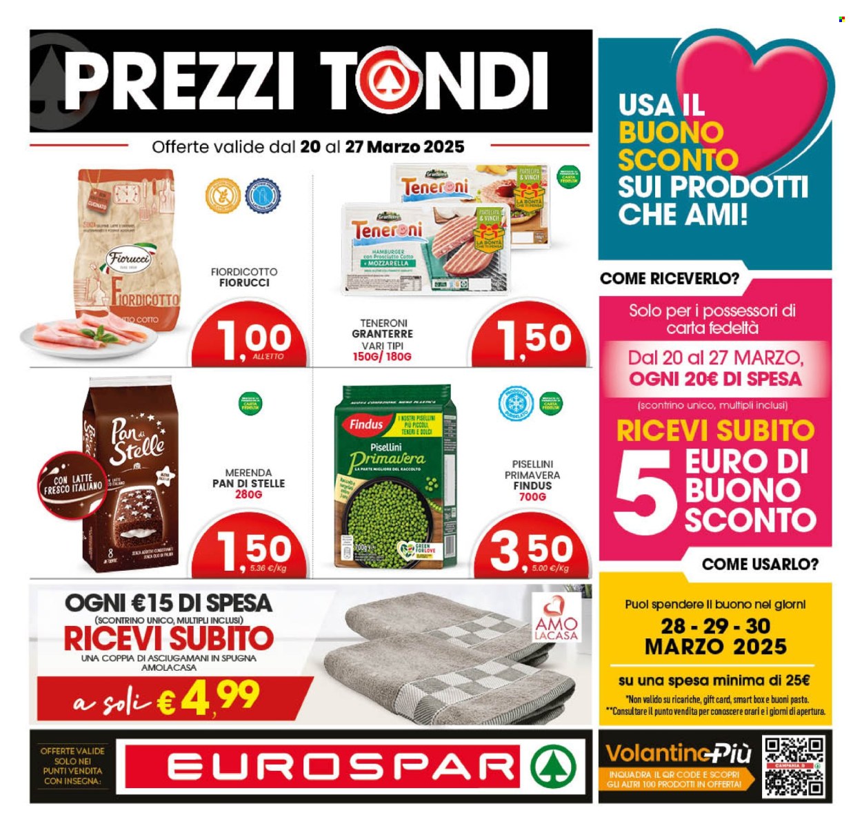 Volantino Eurospar - 20/3/2025 - 27/3/2025. Pagina 1