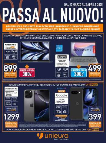 Volantino Unieuro - 20/3/2025 - 2/4/2025.