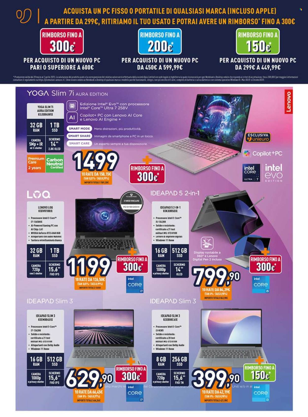 Volantino Unieuro - 20/3/2025 - 2/4/2025. Pagina 2